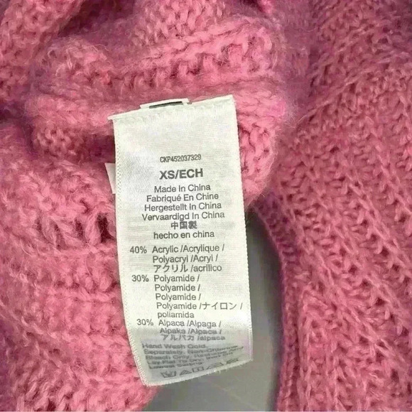 New With Tags Madewell Pink Knitted Sweater - Picture 8 of 8